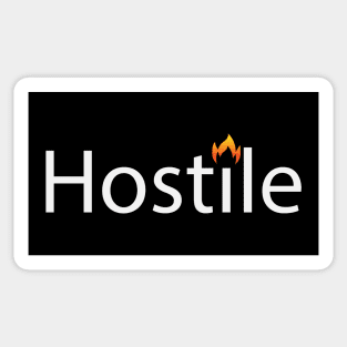 Hostile being hostile artsy Sticker